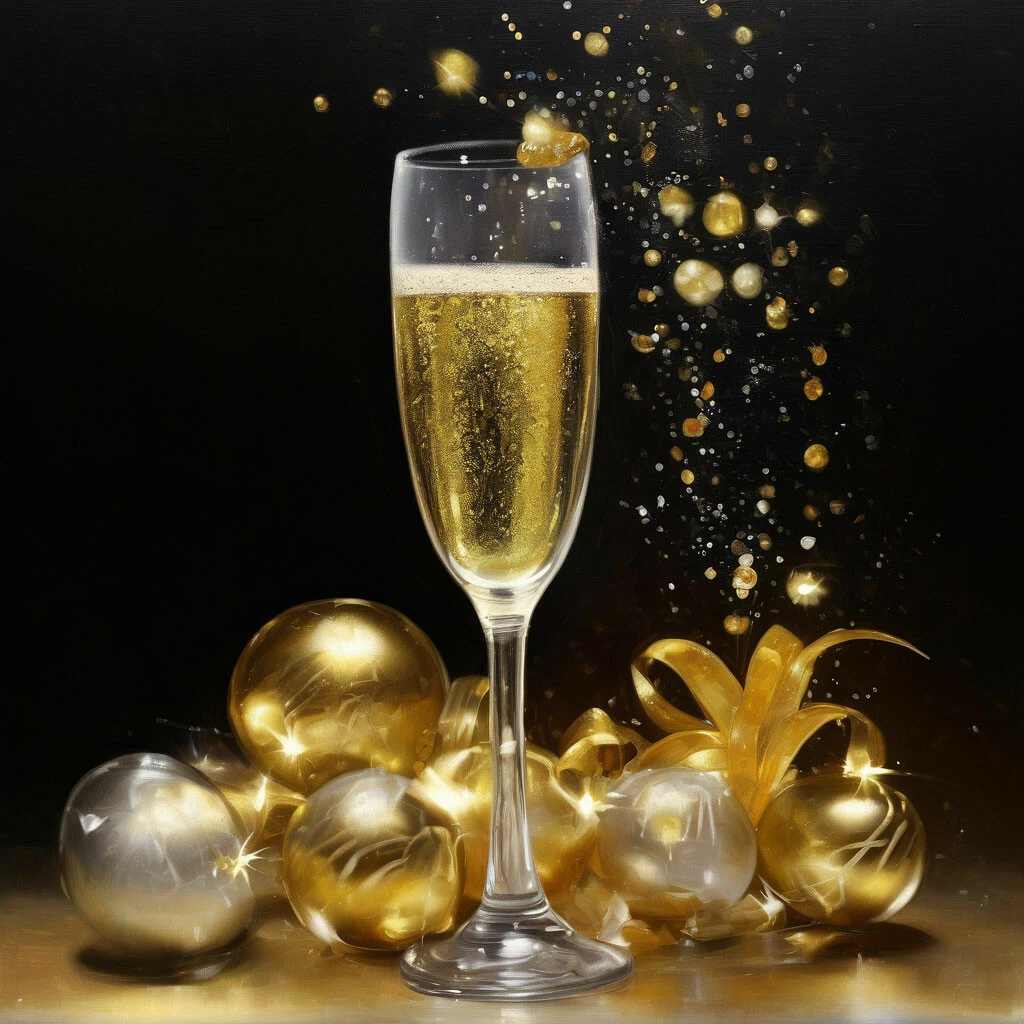 Шампанское и Новый год