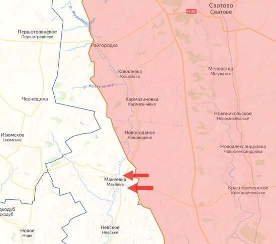    Карта СВО. Прорыв в Макеевке.