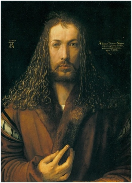 Рис. 23 А. Дюрер. Автопортерт. 1500 г.