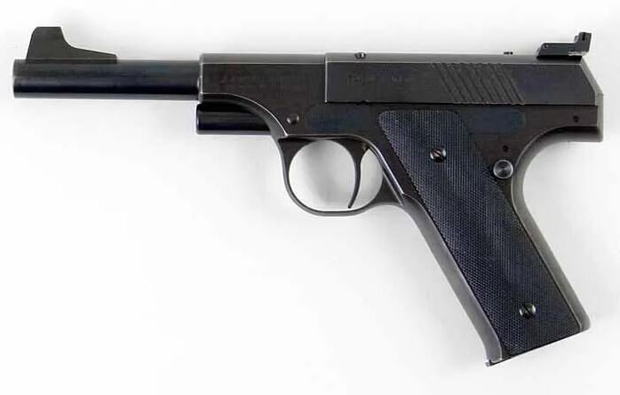 В 1950-х годах американский инженер Джон У. Кимболл представил миру интересную модель своего пистолета с полусвободным затвором. Этот пистолет, визуально напоминающий Colt Woodsman .-2
