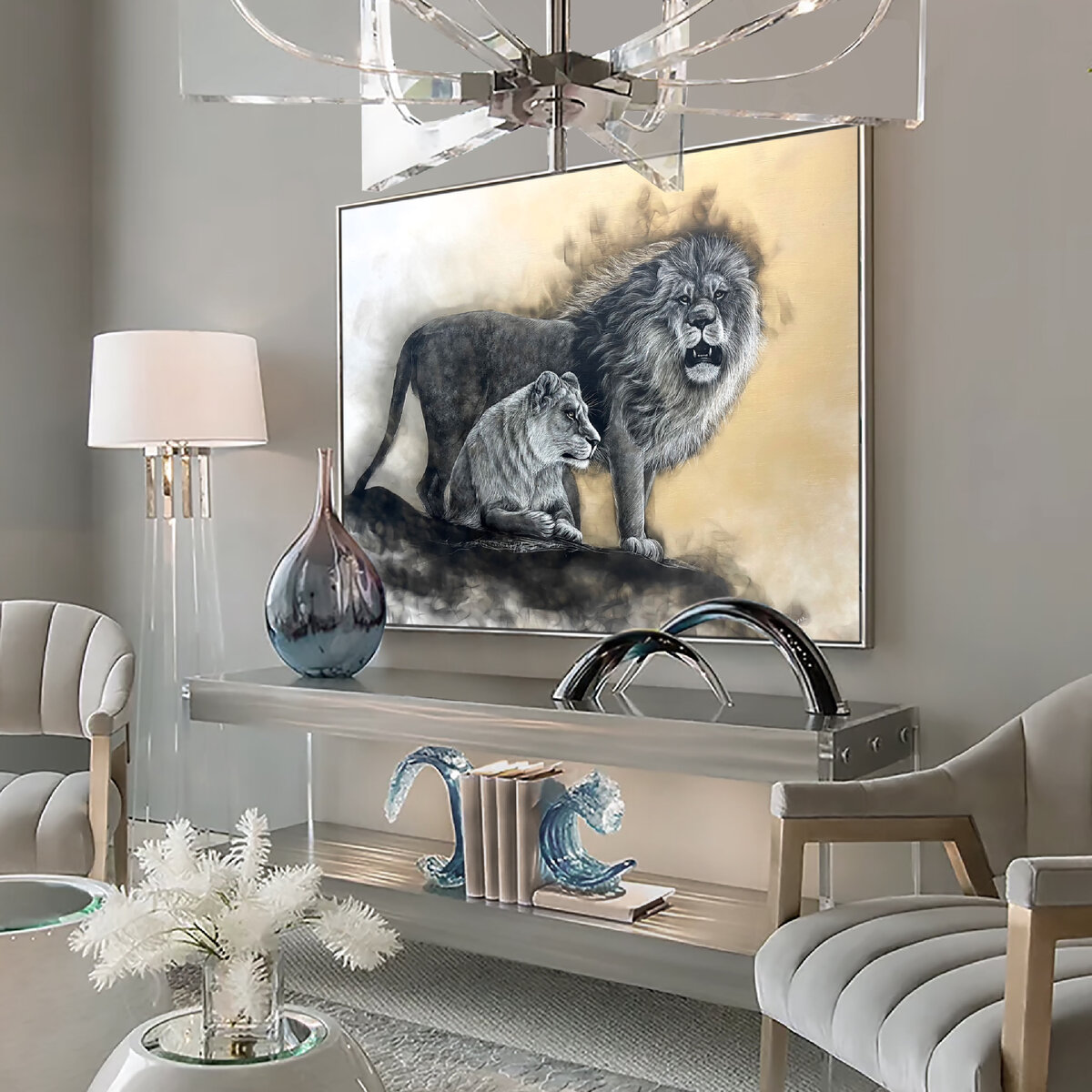 «Величие»
Серия «Тайна любви»
Техника: Живопись огнём
Автор: Иулиана Стародуб 
(Картина находится в частной коллекции)