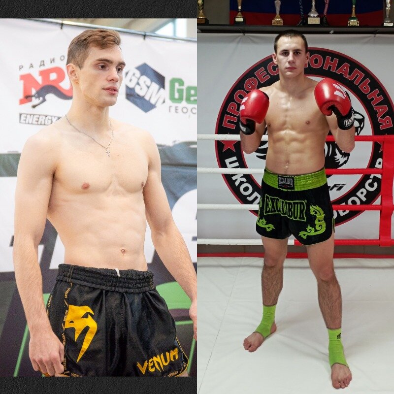 Кикбоксер Андрей Дудин (слева) сразится с представителем муайтай Степаном Бажминым. Фото: бойцовский клуб "Панчер-НН", бойцовский клуб "А-Профи".  