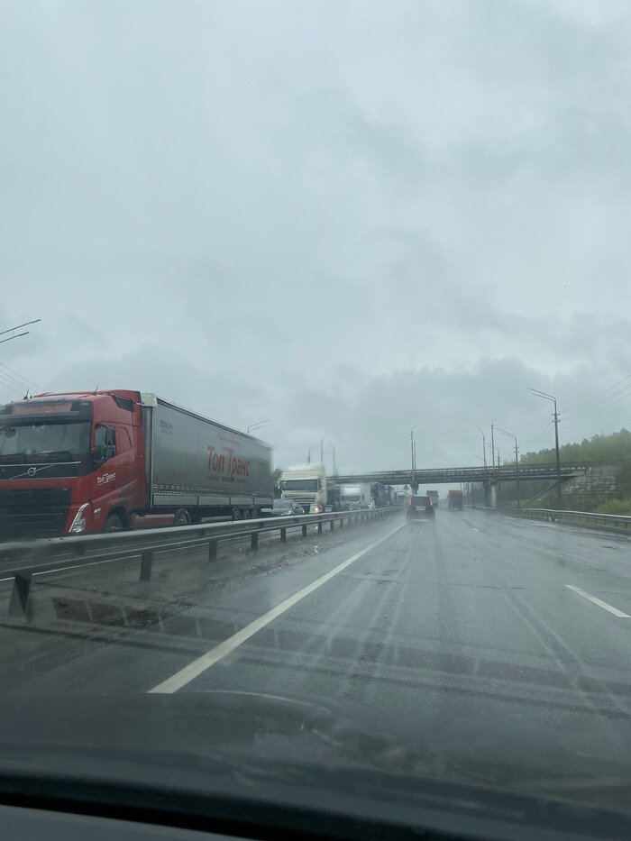 Пробка на Южном объезде г. Владимир