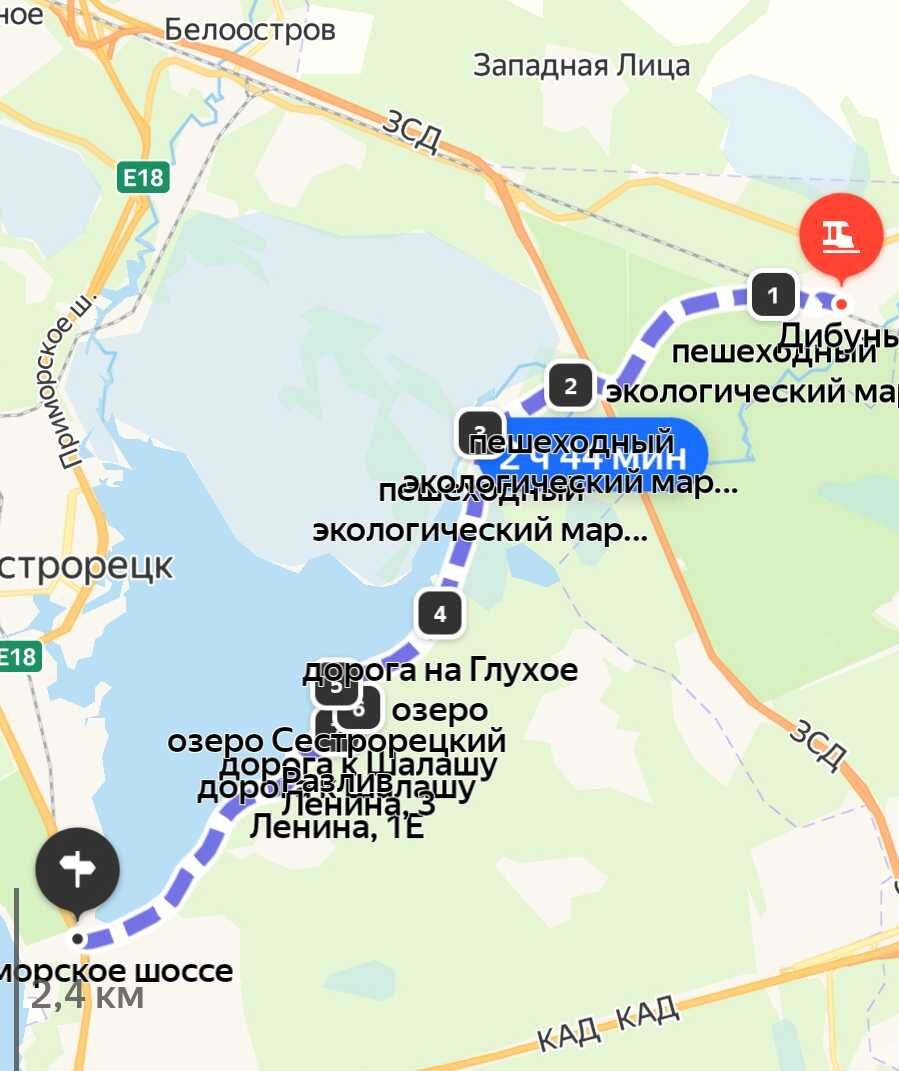 Схема маршрута.