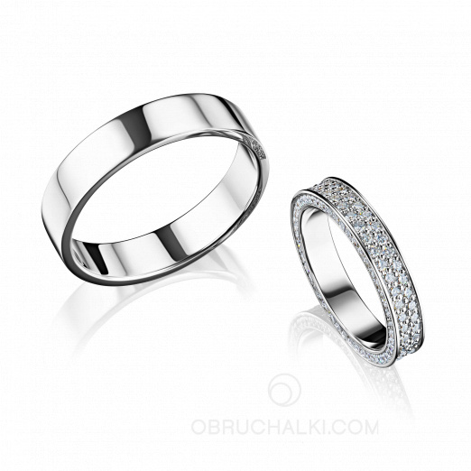 Кольца c бриллиантами LOVE STORY, Obruchalki.com