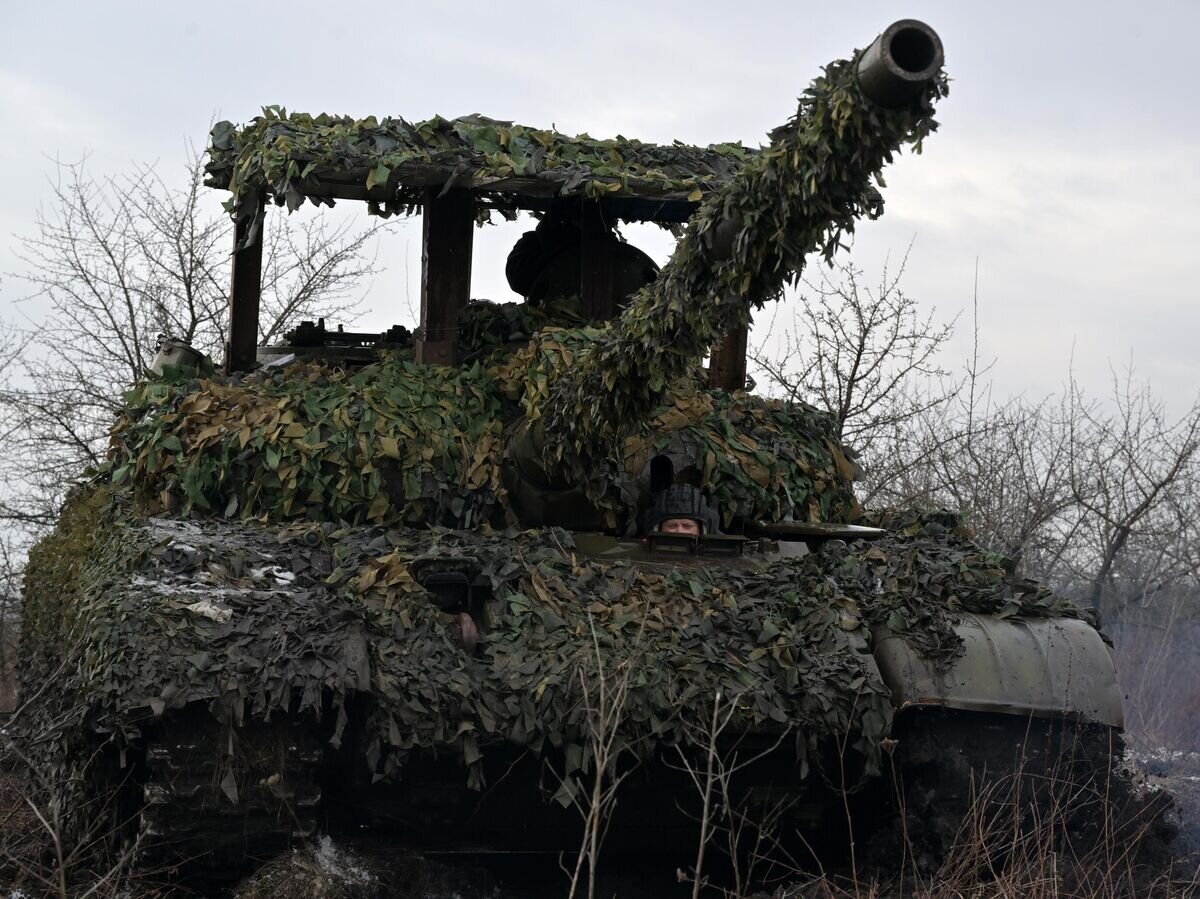    Боевая работа танкистов группировки "Юг" на Северском направлении© РИА Новости . Евгений Биятов