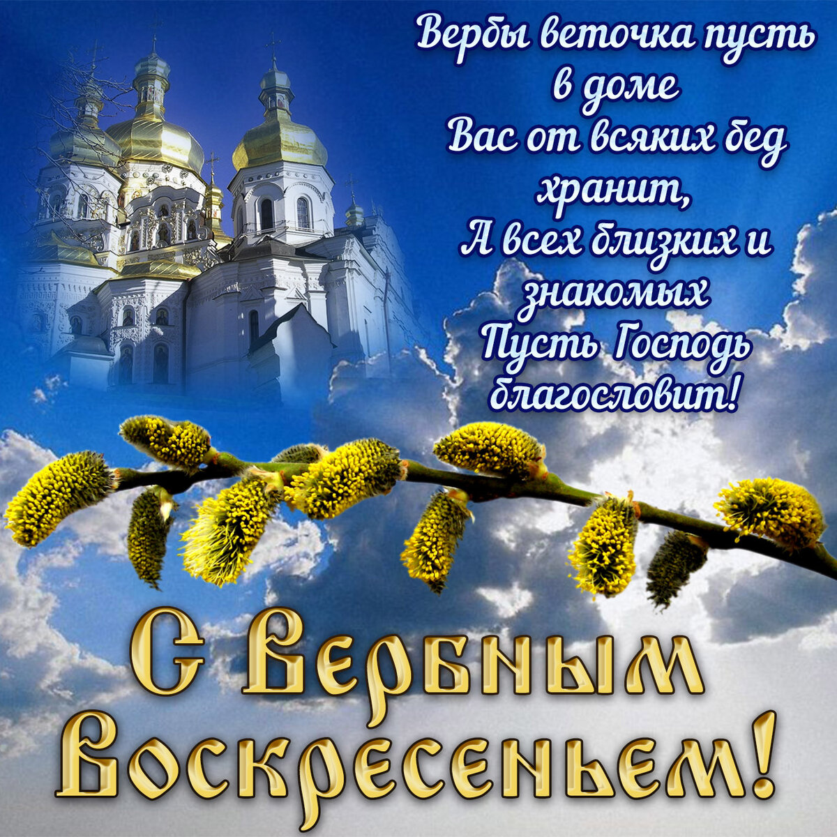 ДРУЗЬЯ, ВЕРБНЫМ ВОСКРЕСЕНЬЕМ🙏ВСЕМ МИРА И ДОБРА 🕊️ | Ирина 🤗 мои  городские будни☕🍰✌️ | Дзен