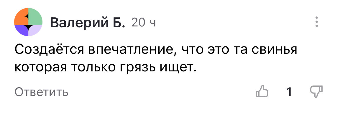 Свой канал в Дзене я веду 4 года и к оскорблениям в свой адрес привык уже давно. Такие комментарии я получаю почти каждый день и воспринимаю их спокойно, иногда даже с улыбкой.