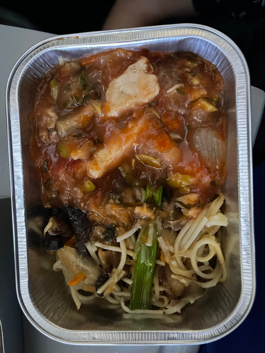 Курица с макаронами 