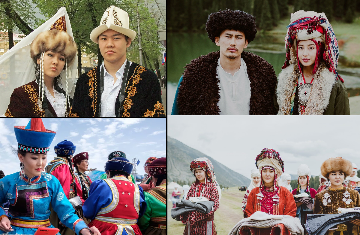Киргизы — коллаж автора по фото из открытых источников