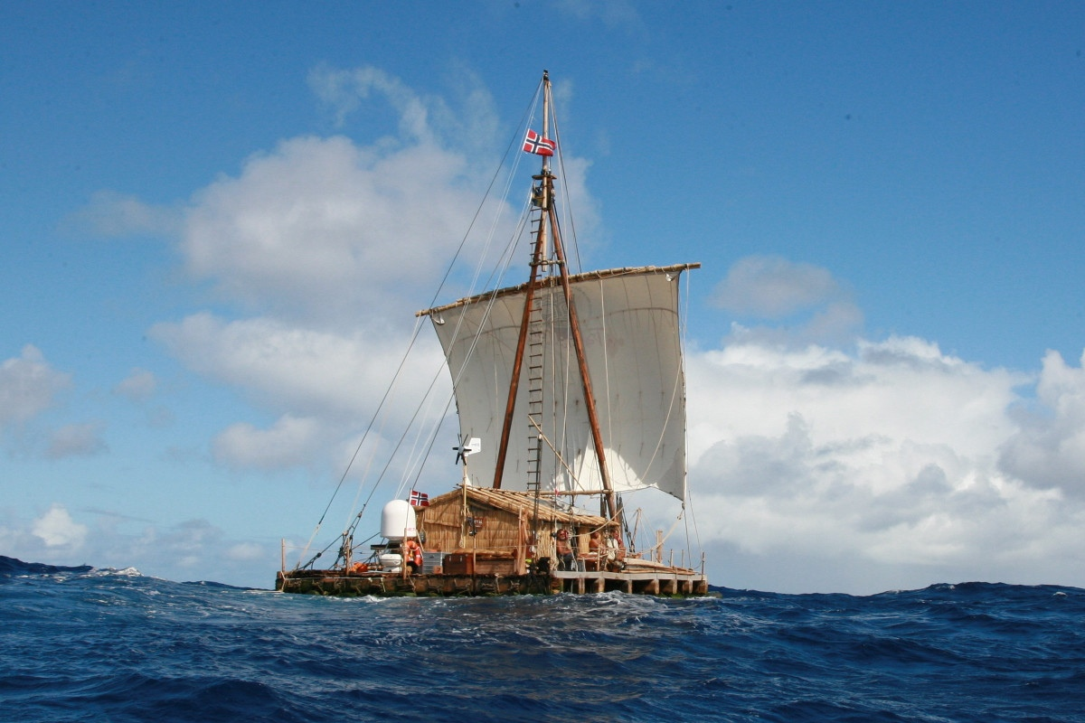 Бальсовый плот "Тангароа" - улучшенная версия легендарного "Кон-Тики" 
