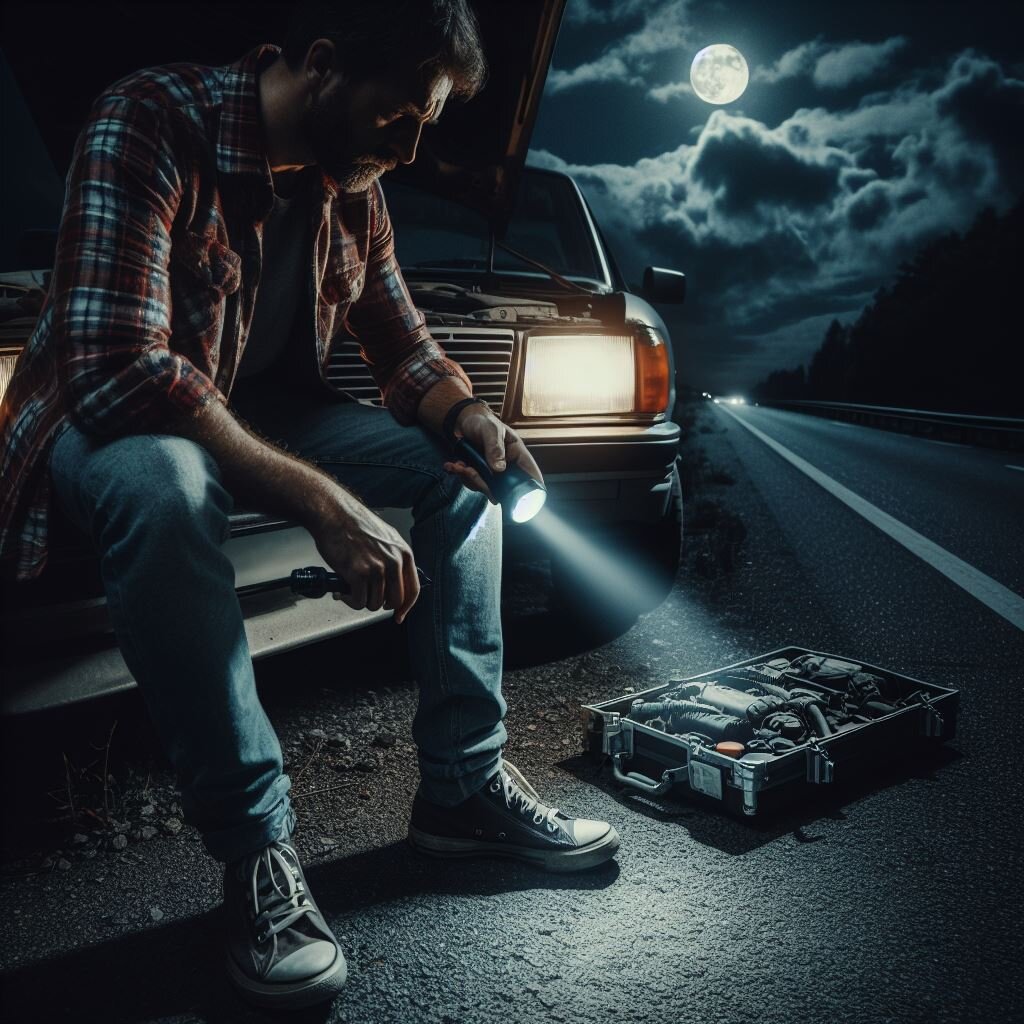 автомобиль сломался в ночи