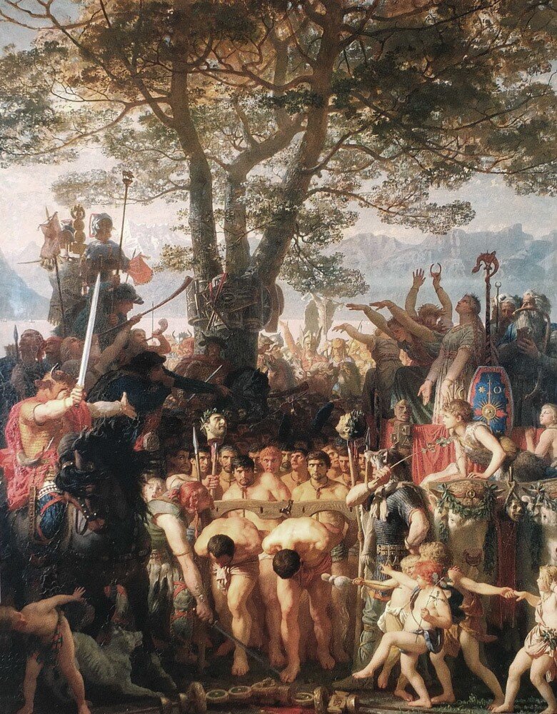 Побеждённые под игом. Картина Марка Габриэля Шарля Глейра. 1858 год. Musée cantonal des Beaux-Arts de Lausanne 