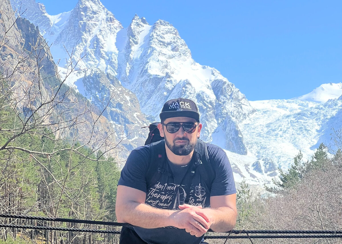 На мосту по дороге на Караугом