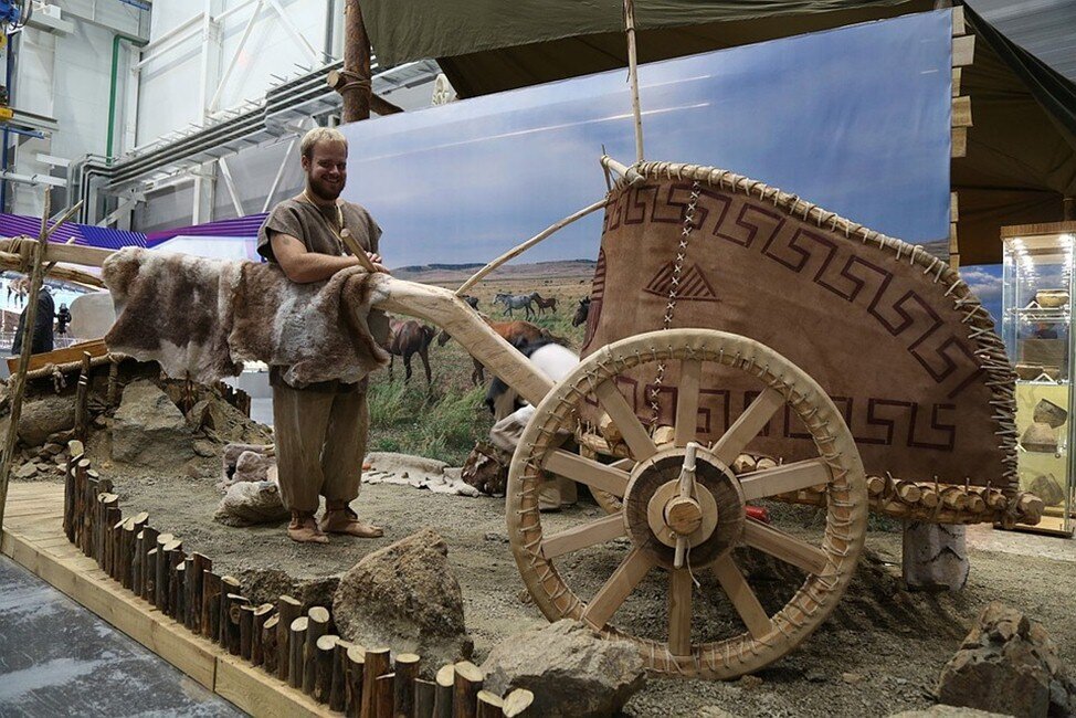 Реконструкция синташтинской колесницы