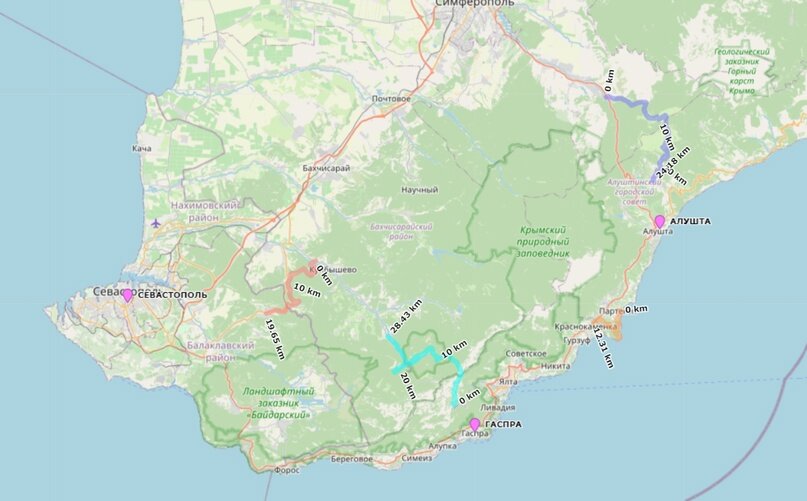 Места моей туристической славы в Крыму