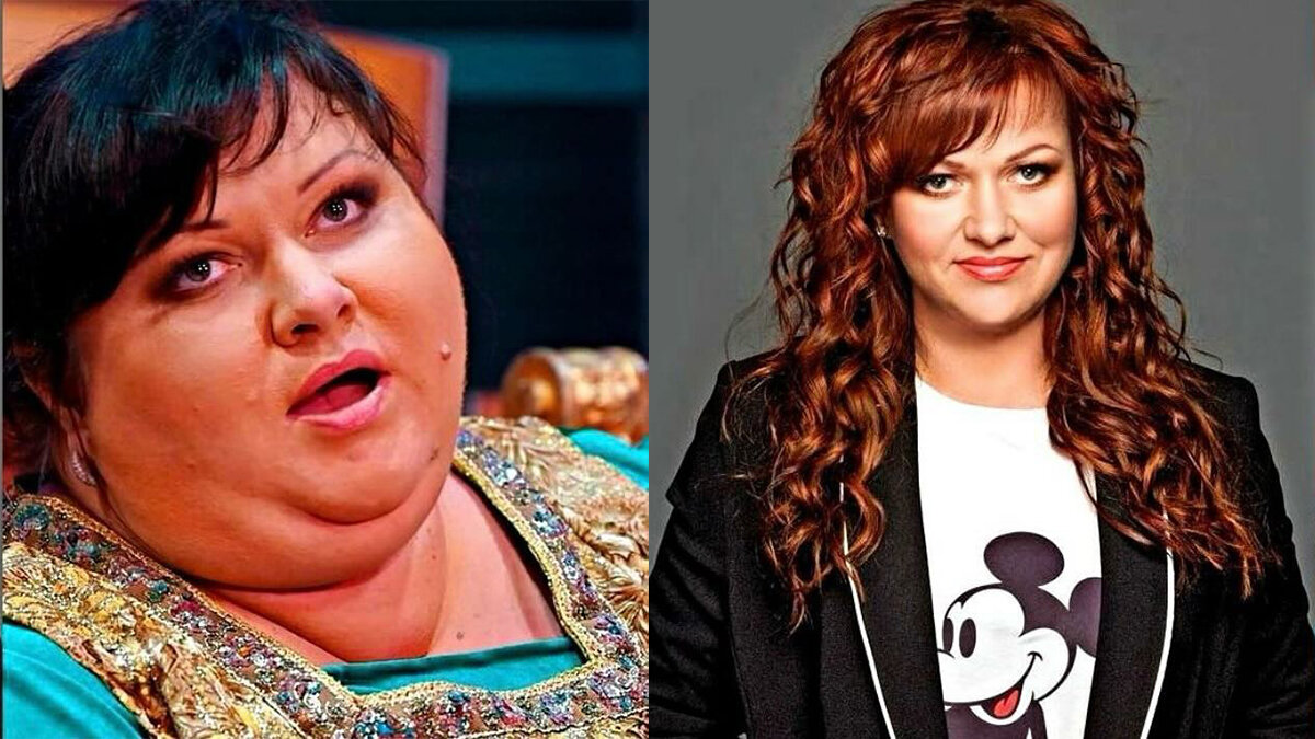 Ольга Картункова до и после похудения. Фото: соцсети