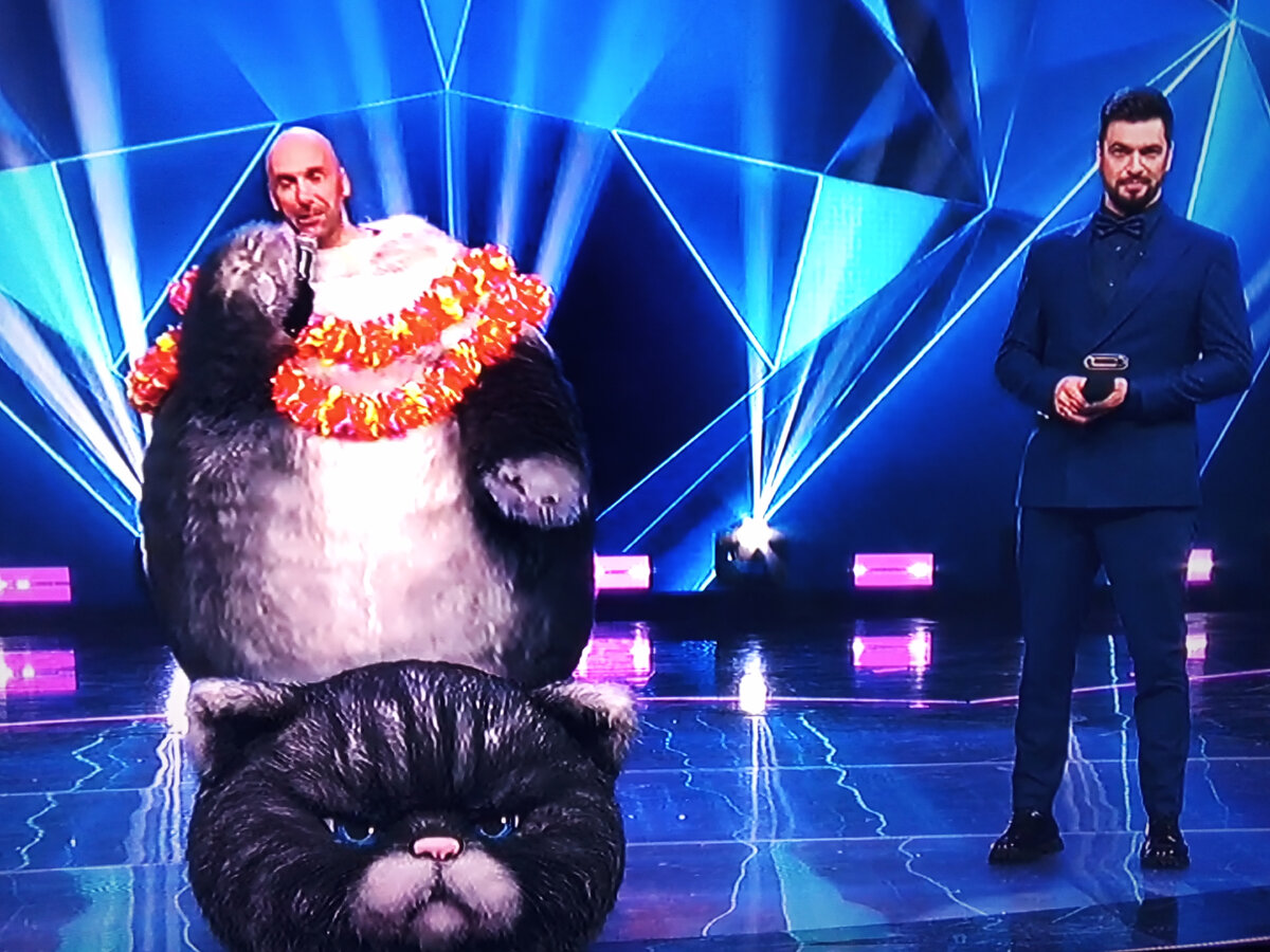 Евгений Панунашвили в маске Кота