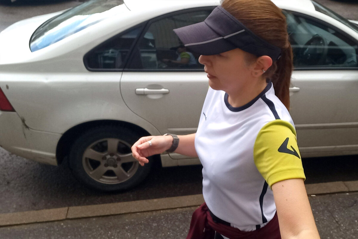 Ваша автор на пробежке