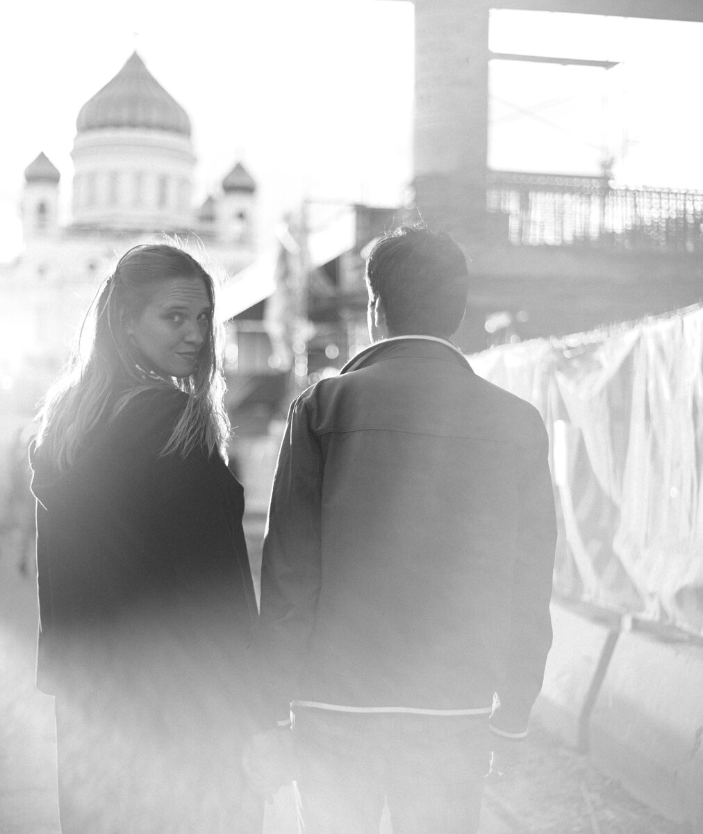 Юля и не помню, как зовут её мужа) Москва, Храм Христа Спасителя