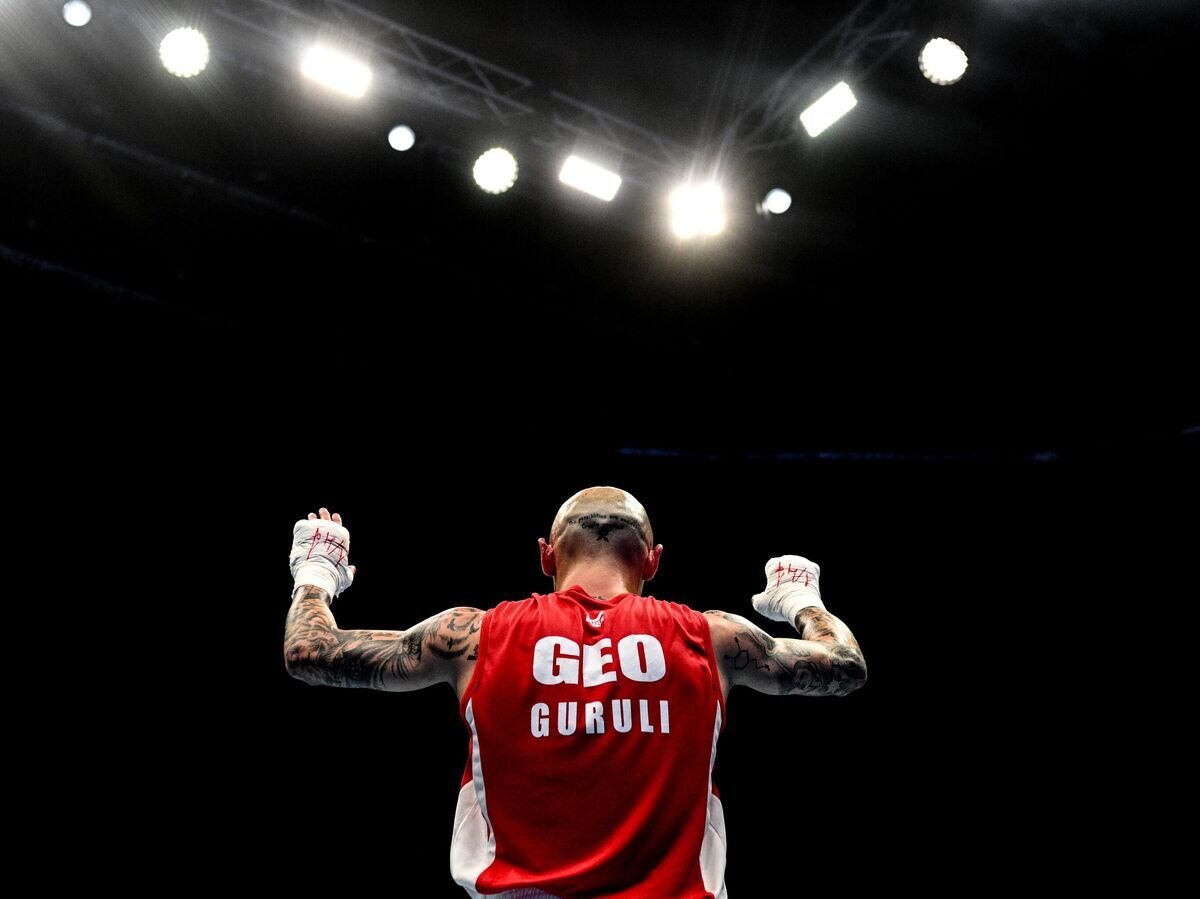    Бокс. Чемпионат мира. Мужчины. Четвертьфиналы. Лаша Гурули (Грузия)© РИА Новости / Алексей Филиппов