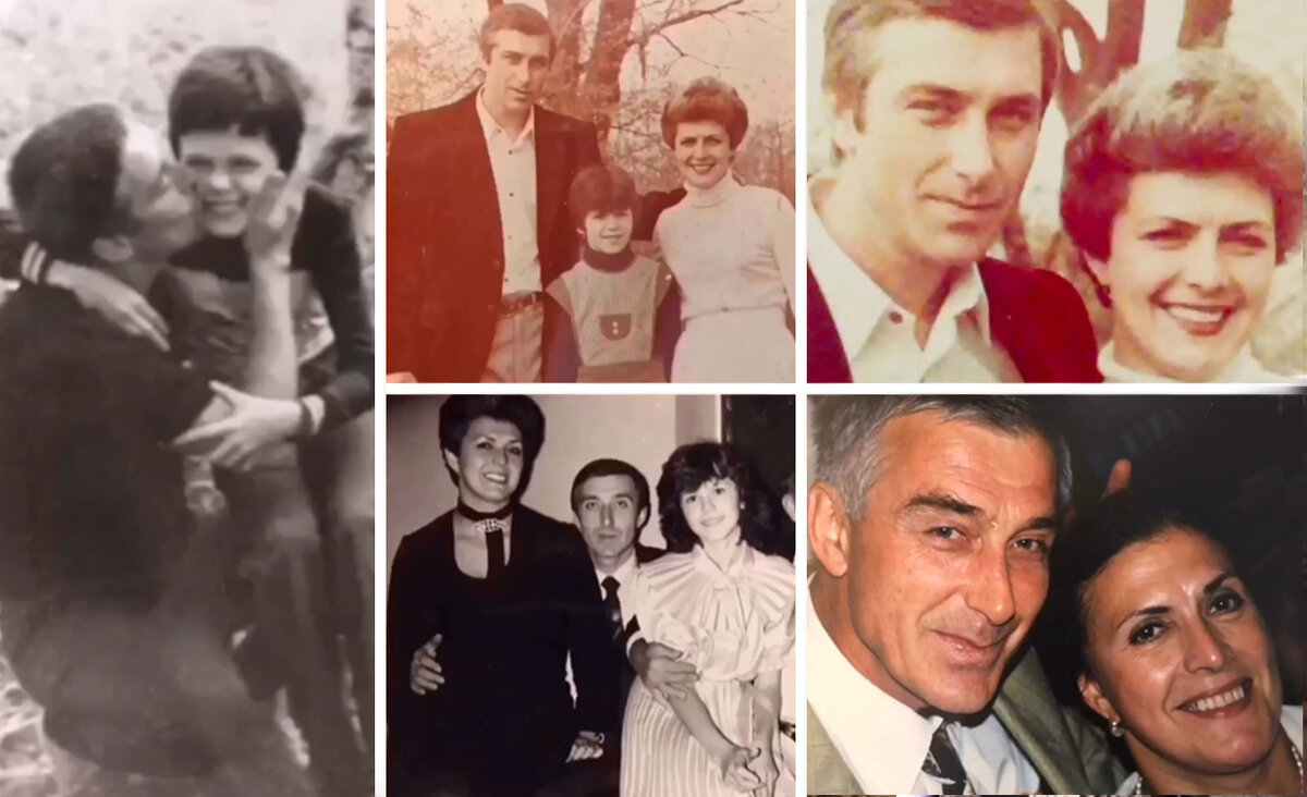 Регина Мянник (Резепова) в детстве с папой и мамой. На фото справа родители актрисы в молодости и зрелом возрасте