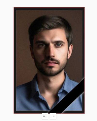 Как правильно расположить траурную ленту на портрете