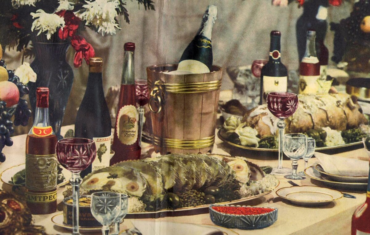 Иллюстрация из книги "О вкусной и здоровой пище", 1952 г.