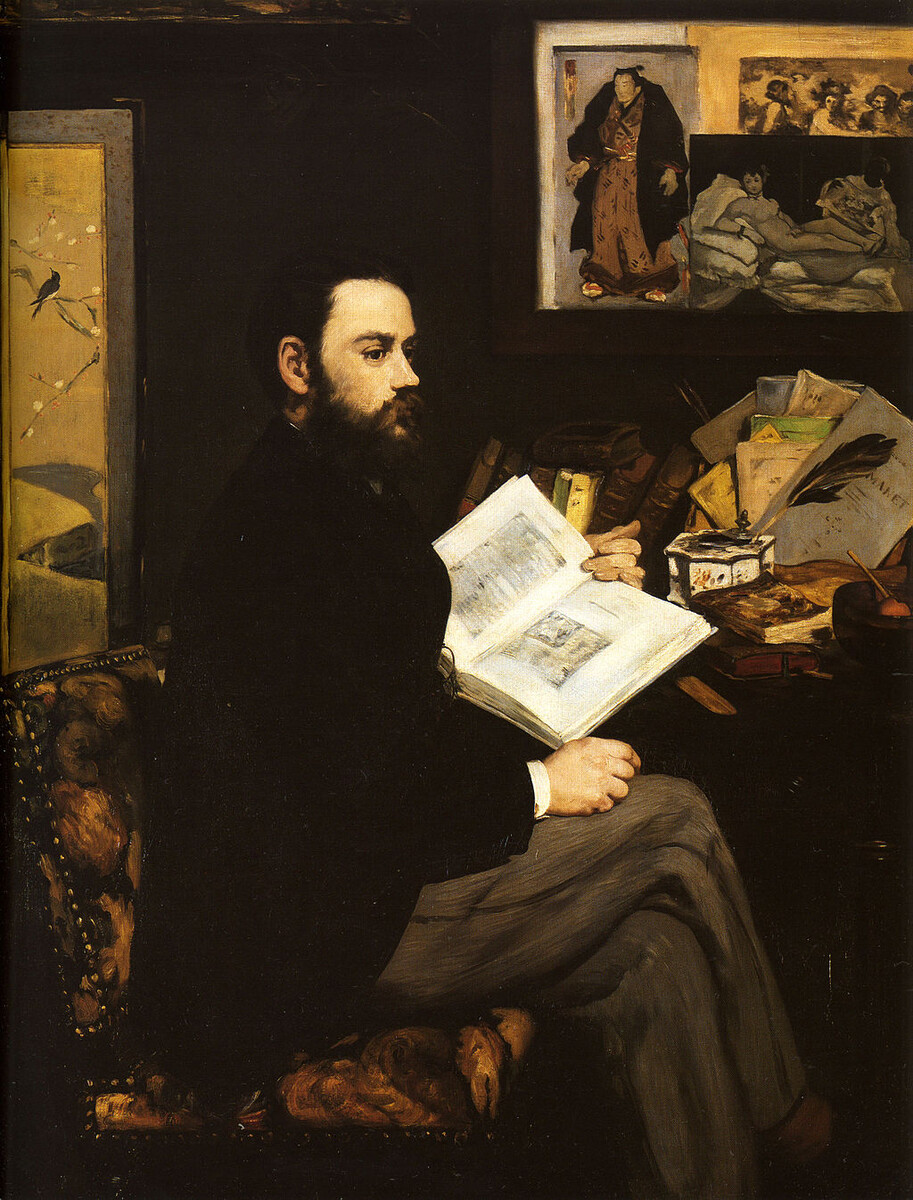 "Портрет Эмиля Золя", Эдуард Мане, 1868 г., Музей Орсе, Париж