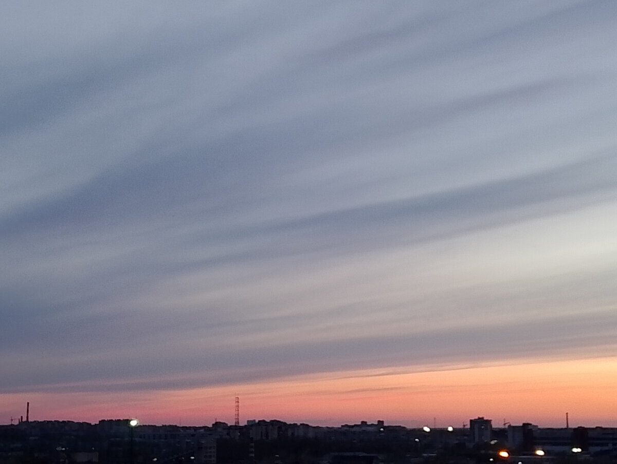Закатное небо 28.04.2024, фото автора