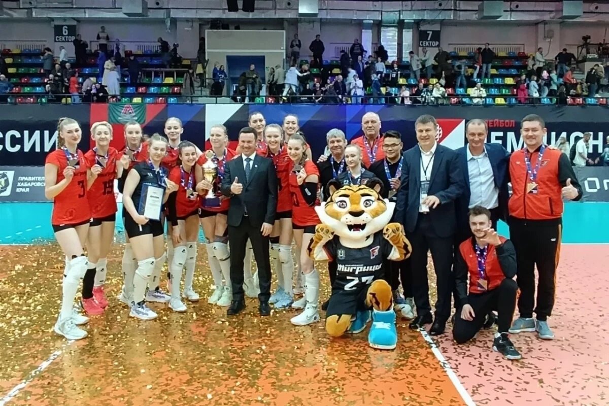    «Амурские тигрицы» из Хабаровска выиграли чемпионат России по волейболу