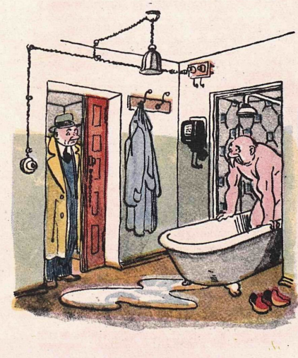 Художник Г.Вальк журнал "Крокодил" №14 1948