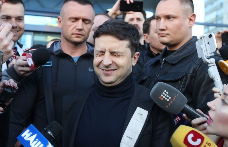    Владимир Зеленский во время предвыборной президентской кампании 2019 года. ФОТО: Pavlo Gonchar/Globallookpress