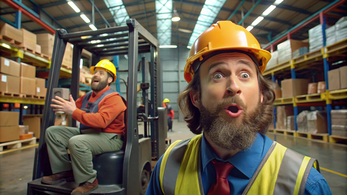 Наглядная техника безопасности для водителей вилочных погрузчиков