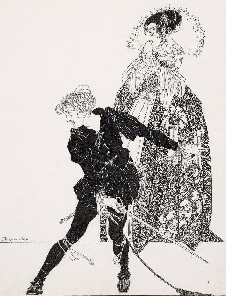Джон Аустен (John Austen, 1886-1948). Иллюстрации из «Гамлета»