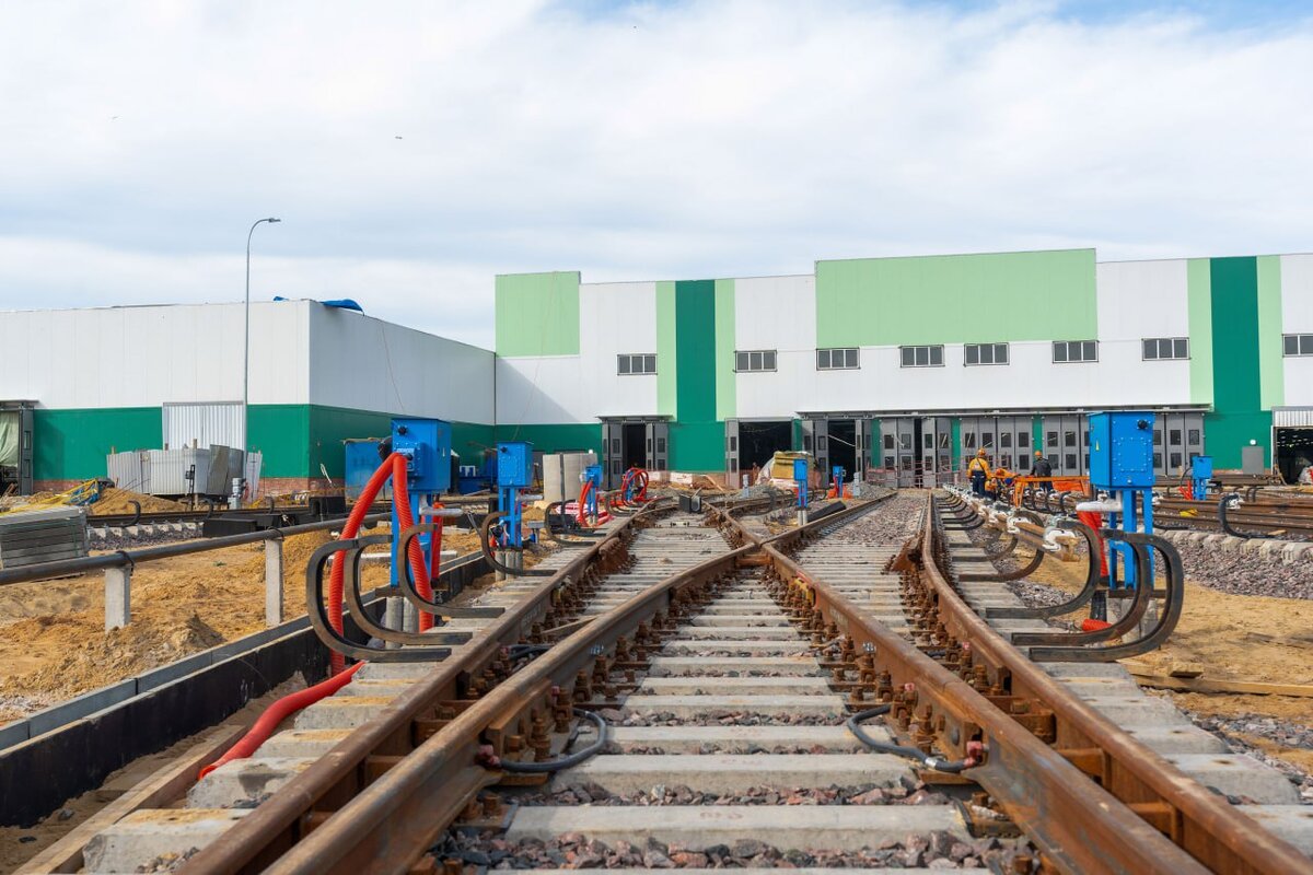 📷 1.2: Строительство электродепо "Южное" | ТГ "Мэр Москвы Сергей Собянин"