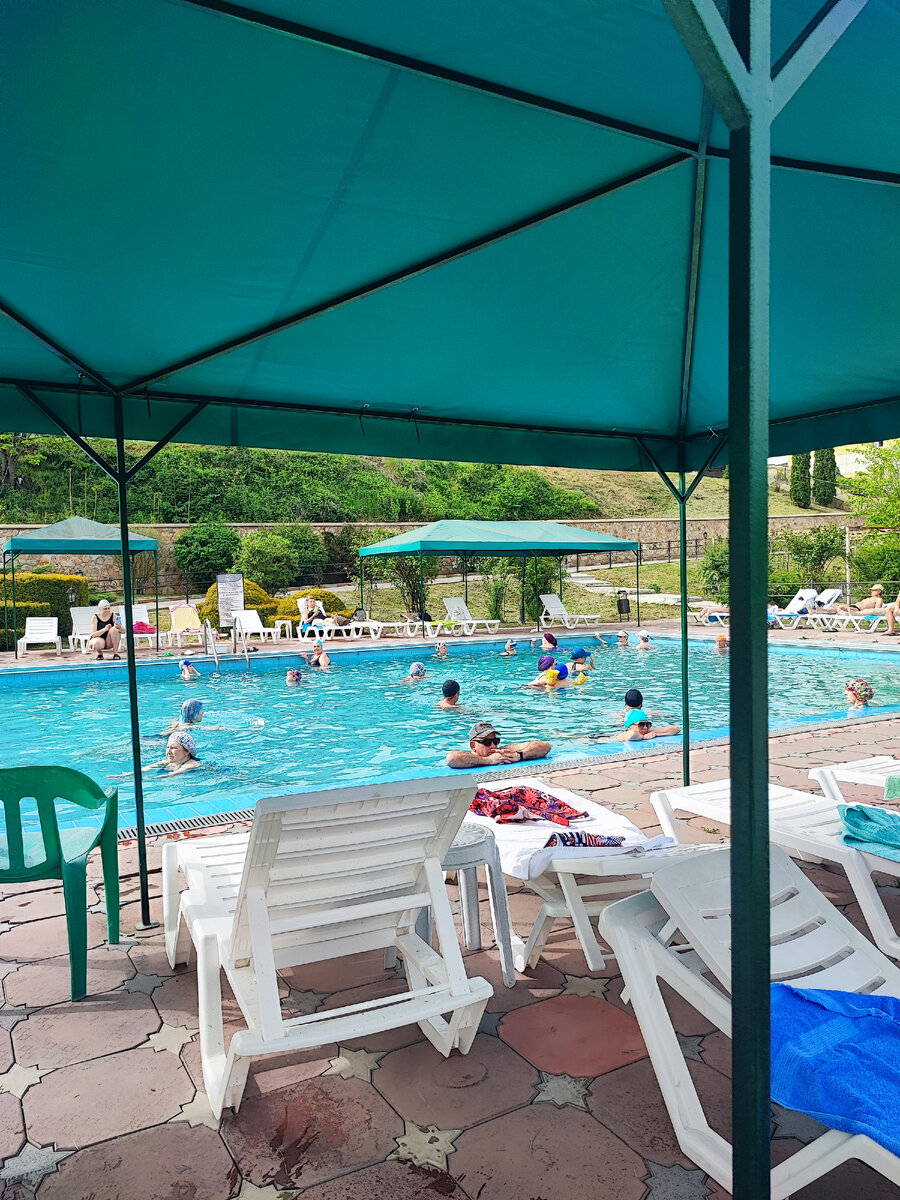 Термальный бассейн в санатории Долина нарзанов.