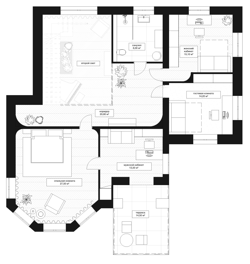 План 2 этажа