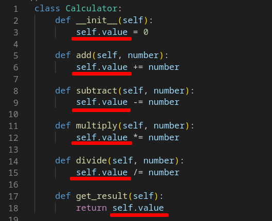 Класс калькулятора с высокой связностью