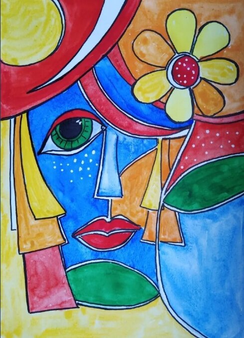 Ярко, современно. Так и просится на летний сарафанчик!