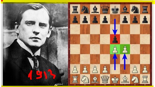 Алехин играет черными против Ласкера. Творческая победа в партии 1913 года. Даже критики и скептики восхищаются ферзями (Лондон, 1913, 0-1)