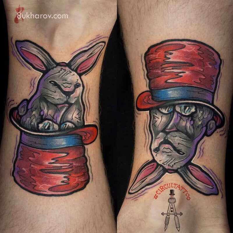 Работы профессионального тату-мастера Ивана Бухарова, приводят в замешательство и удивляют.