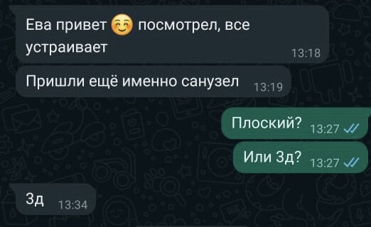 Скриншот перписки. 