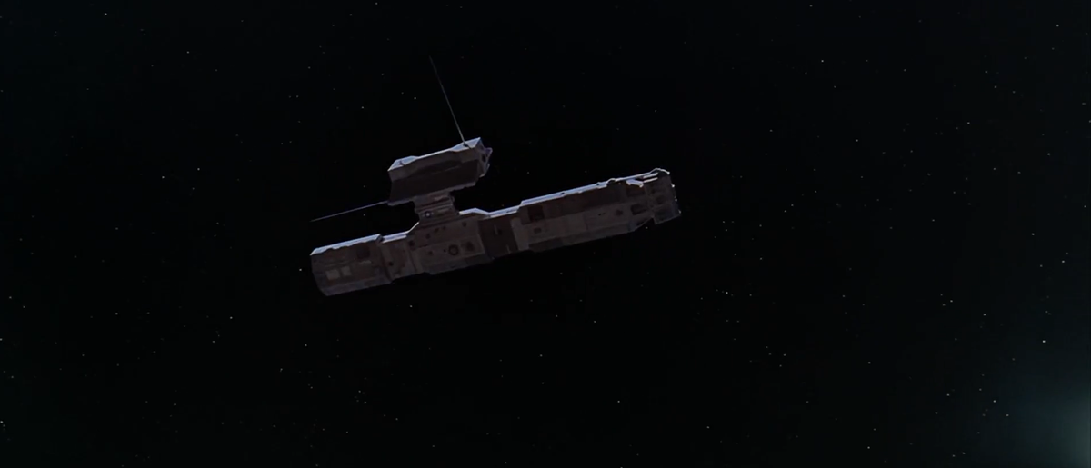 Кадр из фильма "Космическая одиссея" - склейка match cut