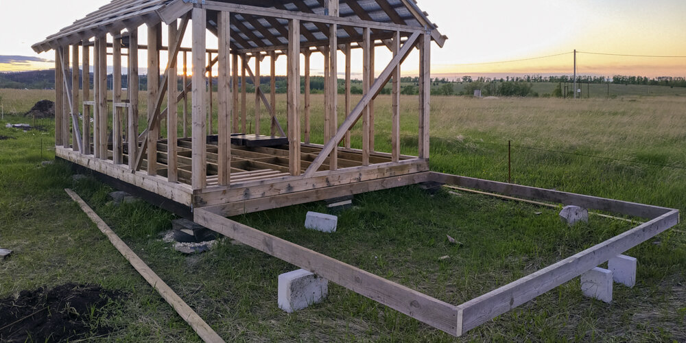 Примерка пристройки.