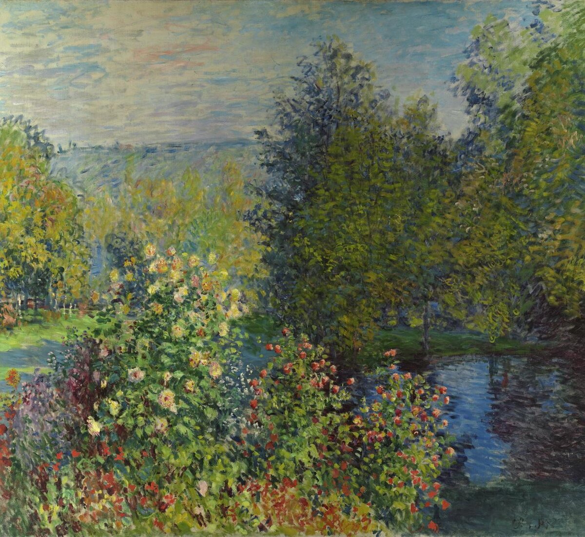 Клод Моне. «Уголок сада в Монжероне», 1876 год, Государственный Эрмитаж, Санкт-Петербург © Public domain