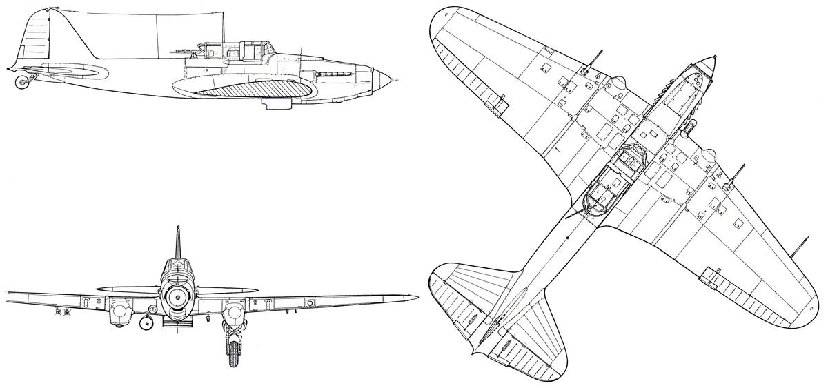 Штурмовик Ил-10М. - Российская авиация