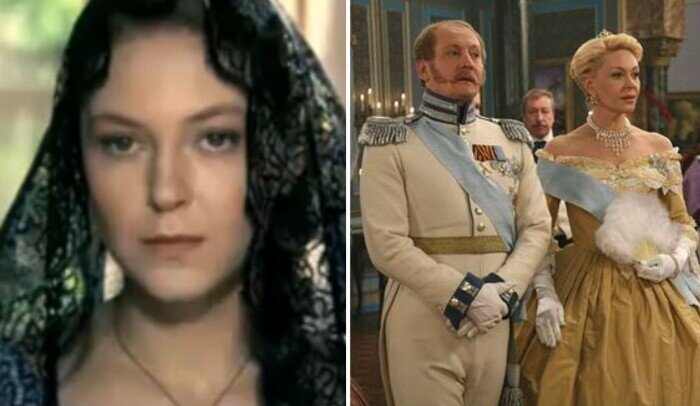  Слева - актриса в роли Натальи в драме «Тихий Дон», справа - в образе императрицы Александры Фёдоровны в сериале «Одна ночь любви».