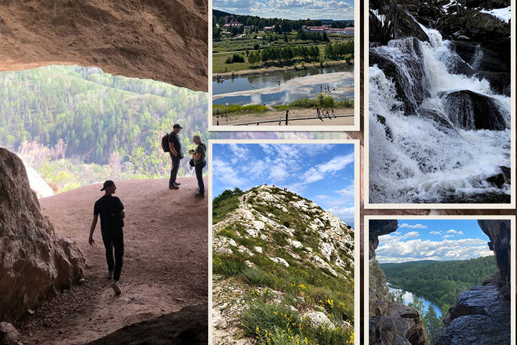    Пещеры, водопады и горные хребты — достопримечательности, которыми славится природа Башкортостана.   
Фотоколлаж: «БИЗНЕС Online»