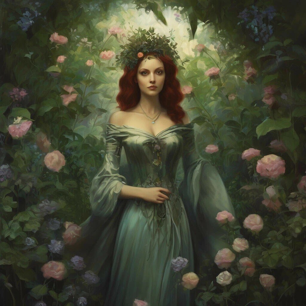 создано автором по запросу Хозяйка огорода (Шедеврум)